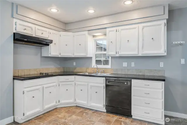 Spacious kitchen space