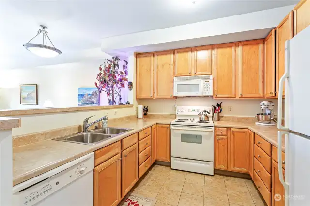 Clean functional kitchen