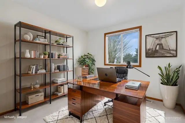 The same upstairs office that has also been virtually staged for your enjoyment. :)