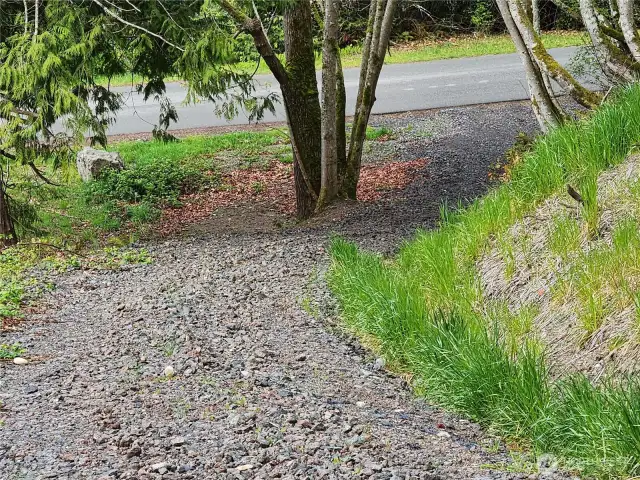 Driveway Roughed in, rugged, and ready for construction