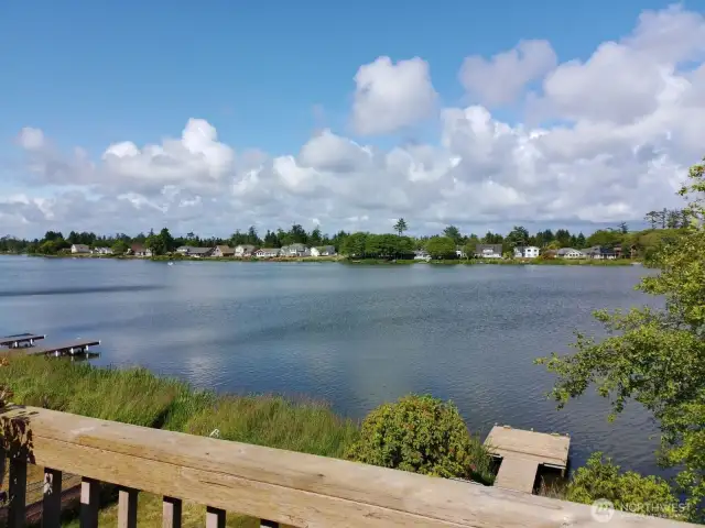 Beautiful view looking over Duck Lake.