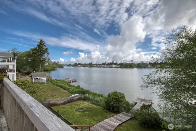 Beautiful view looking over Duck Lake.