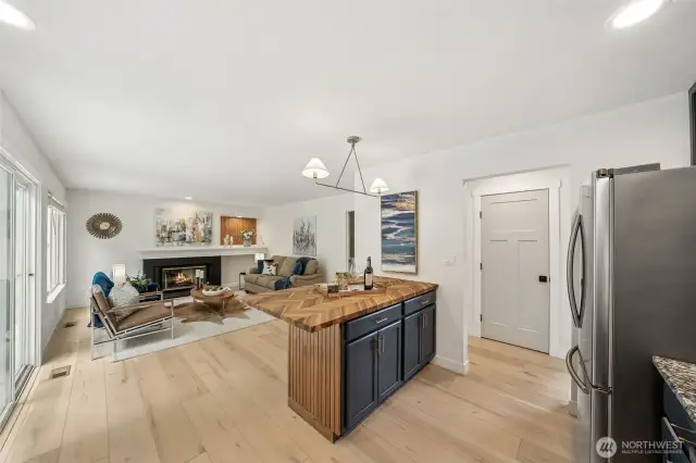 Kitchen to family room