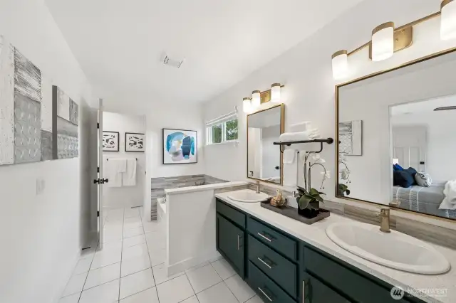 5 piece master bath