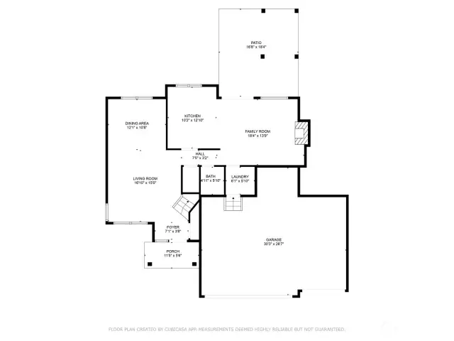 Floor plan 1st floor with measurements