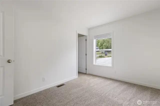Bedroom #2.  Both bedrooms 2 & 3 have spacious walk in closets