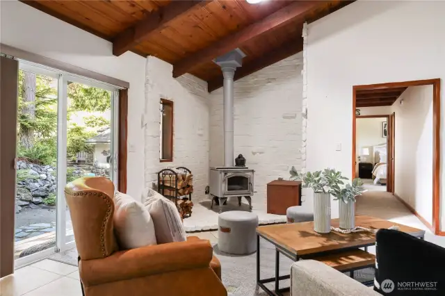 Slider to the back yard and detached studio