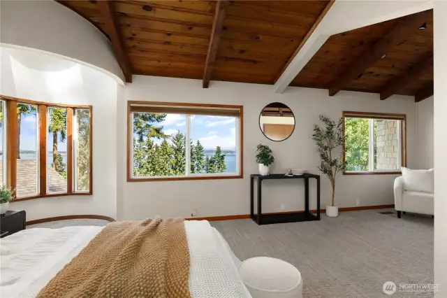 Primary Suite showing sitting/changing area at right