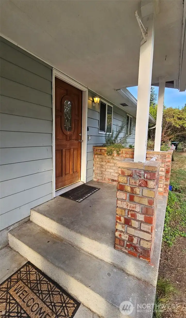 Welcoming front porch