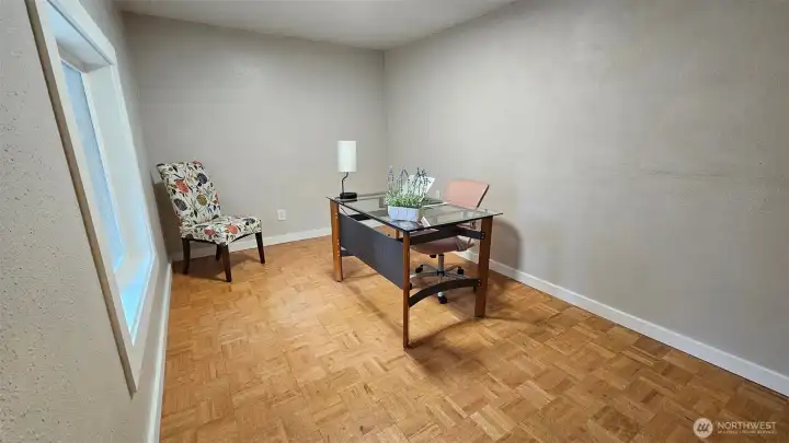 Another extra finished room that would make an excellent office, dining room, homeschool area, den, or use your imagination!