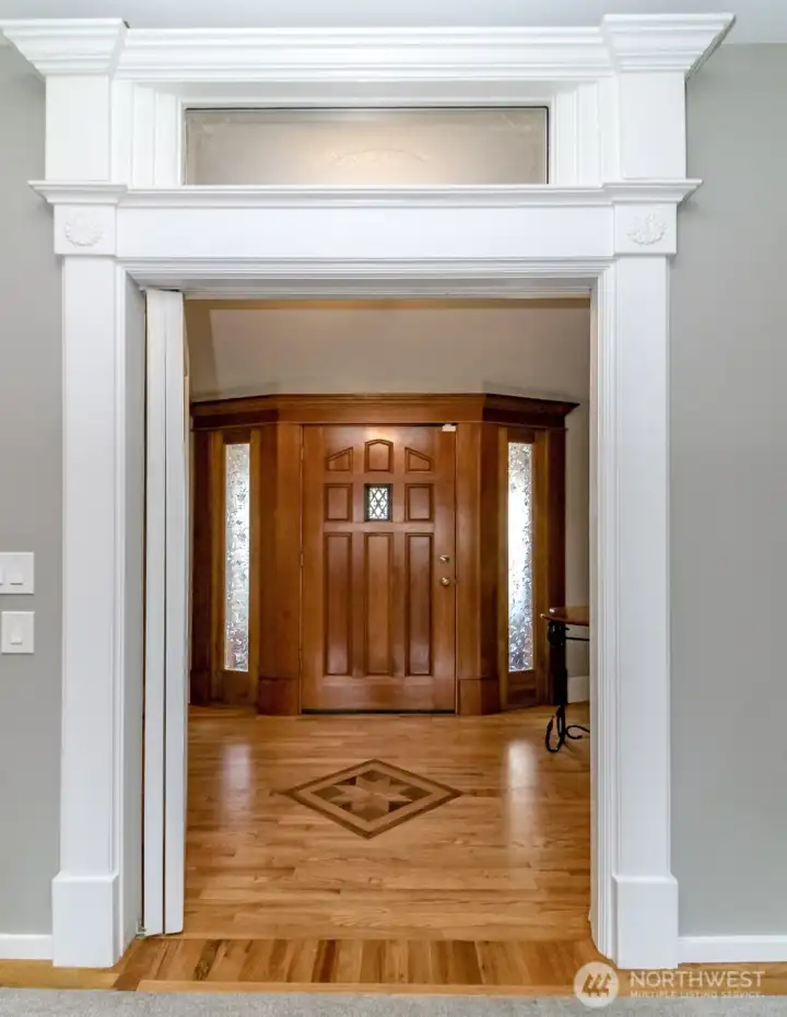 Greet your guests in this beautiful entryway.