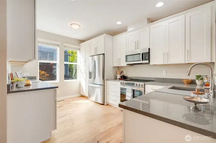 Renovated kitchen.