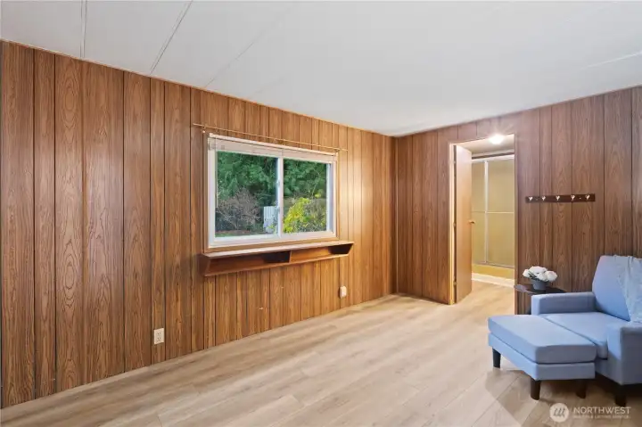 Primary bedroom with private bathroom