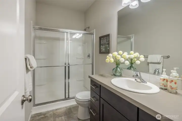 main bath next to bedrooms 1 & 2