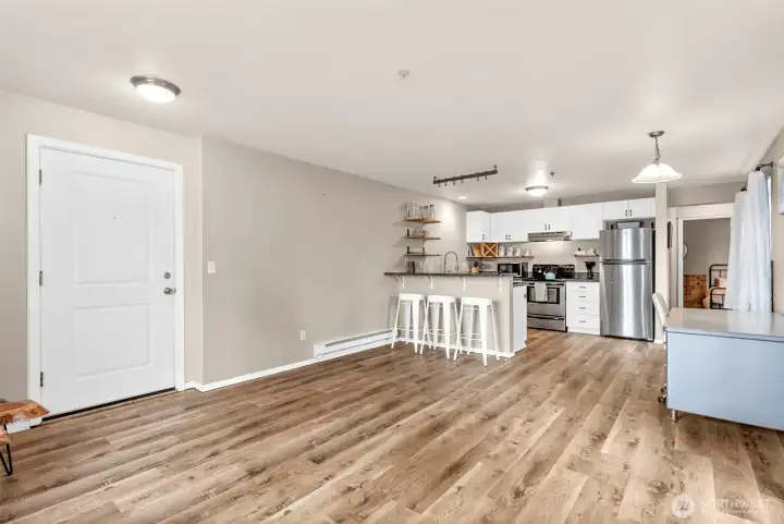 View from living room.