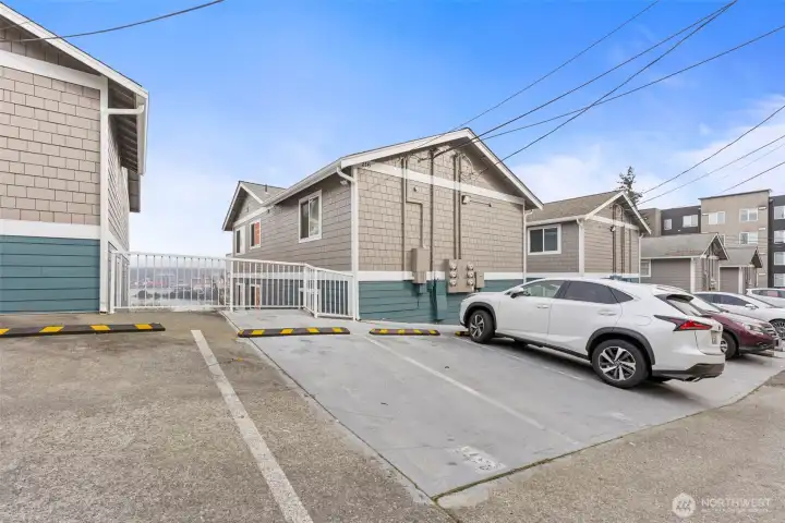 Dedicated parking stall 5.