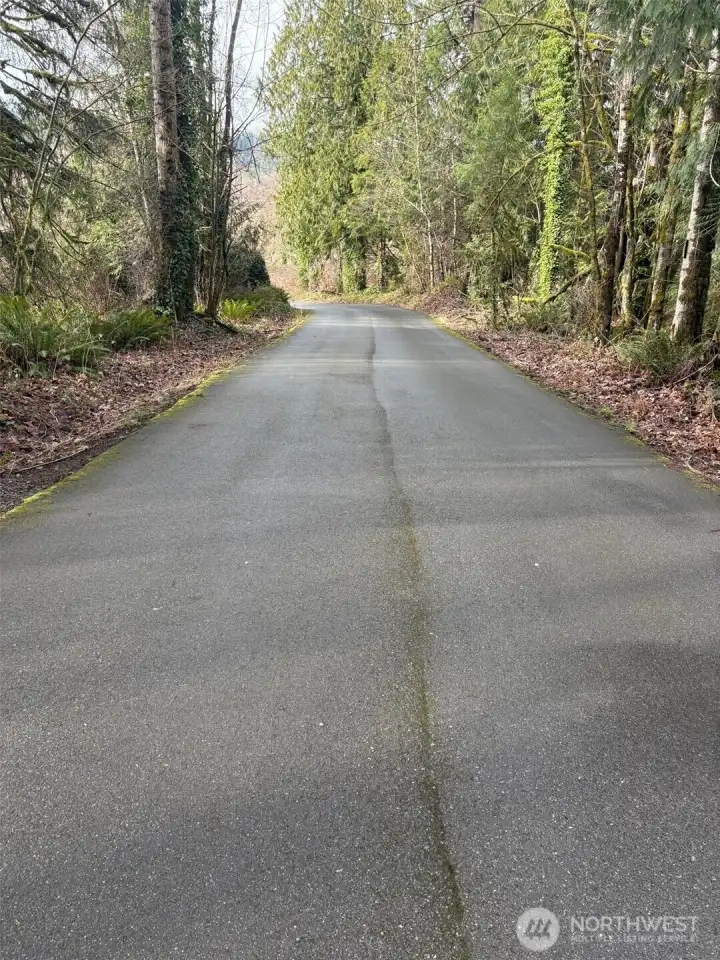 Paved road to the property!