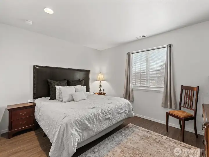 Primary bedroom with attached 3/4 bath