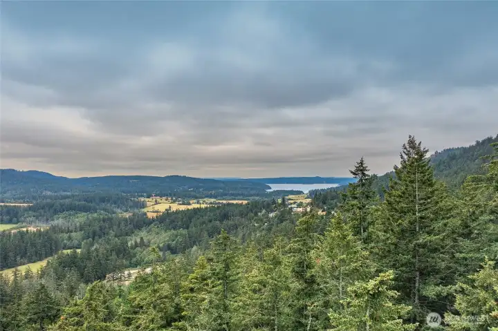 Aerial photo towards West Sound.