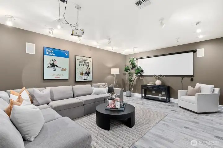 The second is this dedicated media room!