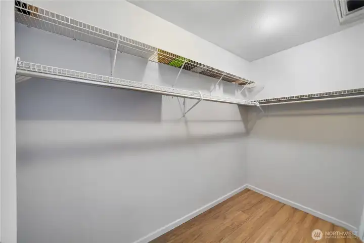 Here is the Walk-In Closet in the Primary Bedroom.