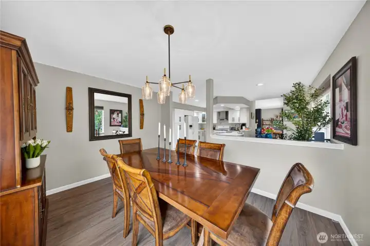 Here's another angle from the far side of the Dining Room facing the Kitchen.