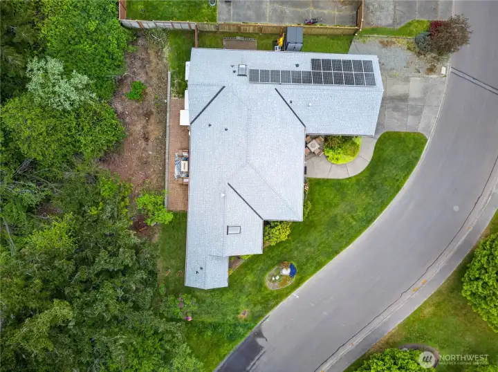 You can see the Active Solar Panels, which save you on your electric bill.  The Solar Panels end up being "net zero" for electricity.