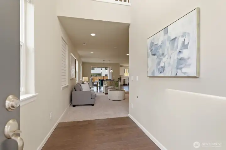 Enter into 9' ceilings and tons of windows