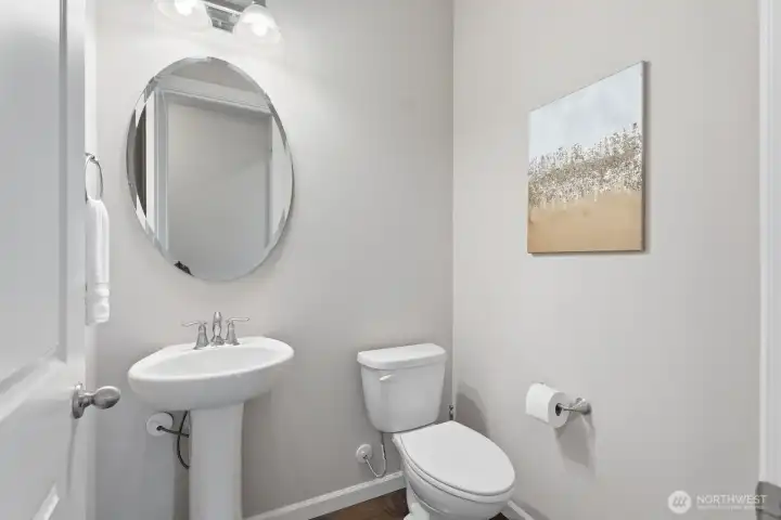 Powder room downstairs