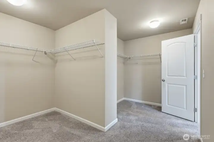 HUGE walk in closet!