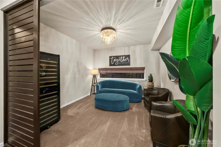 Downstairs flex room, formal living room or future downstairs bedroom.