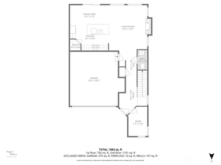 Second floor layout.