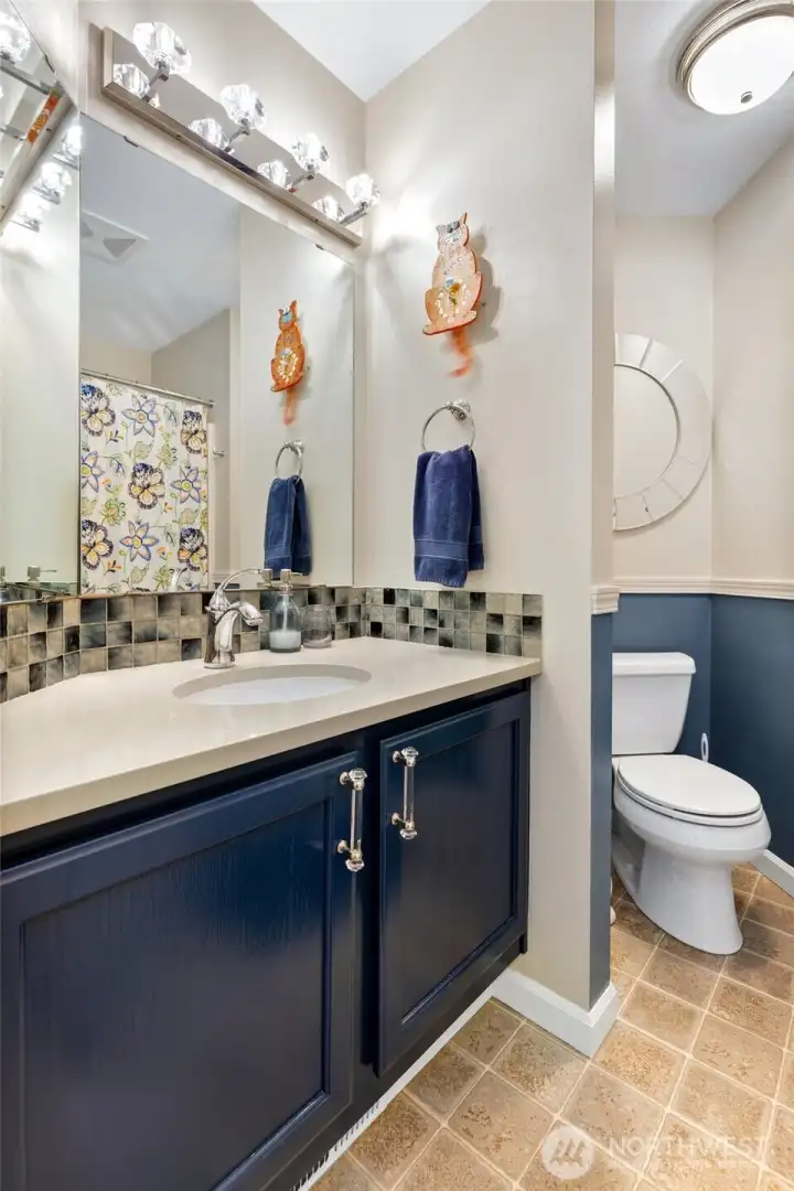 Main bathroom is also completely updated Main bathroom is also completely updated