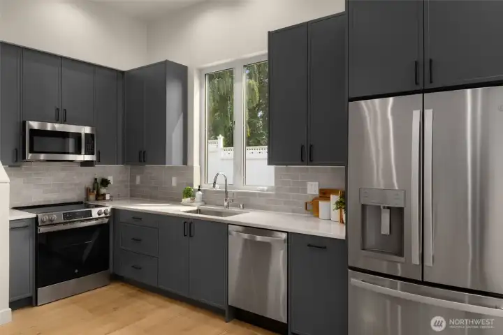 Stainless steel applainces and sink are standard in all homes Stainless steel applainces and sink are standard in all homes