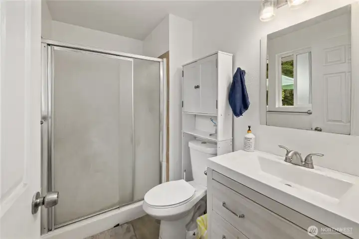 3/4 bath off of the primary bedroom