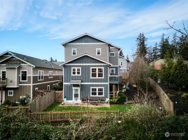 Nestled in the newer community of Whistle Ridge, this home backs up to a native growth protection area and has filtered views of the bay.  Plenty of room for gardening, and fully fenced in the back for the fur babies.