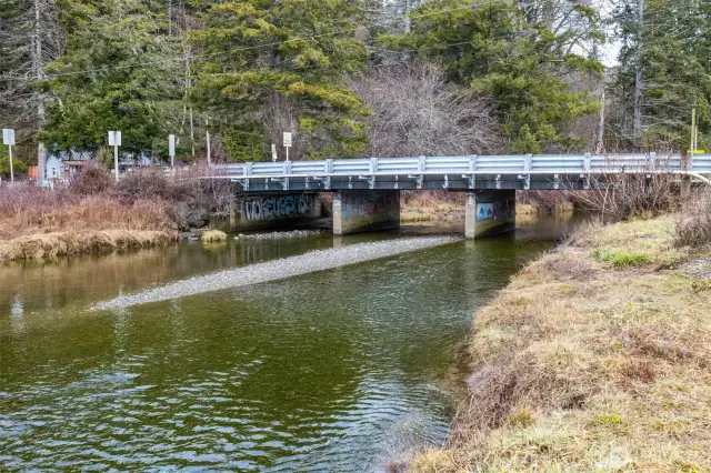 Rendsland Cr. Bridge is approx. 1000' from the property.