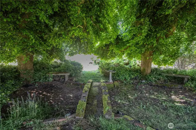 Romantic garden area
