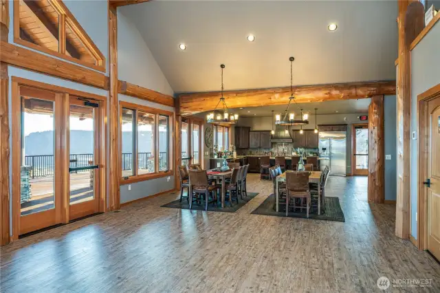 Community lodge dining area