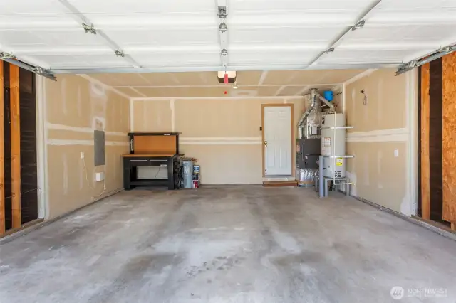 Spacious 2 car garage