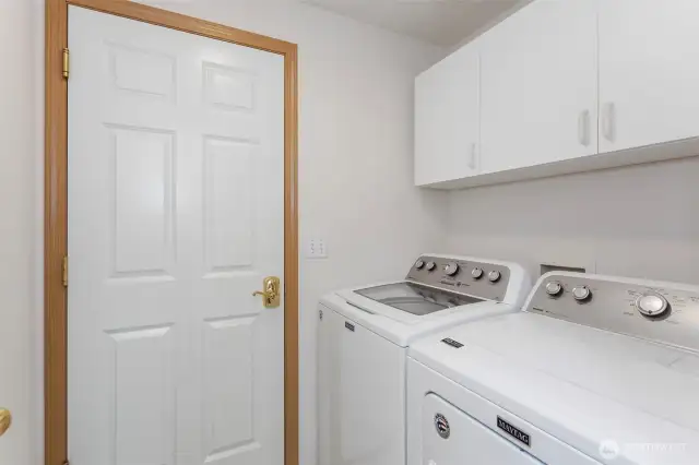 Laundry with really nice washer/dryer
