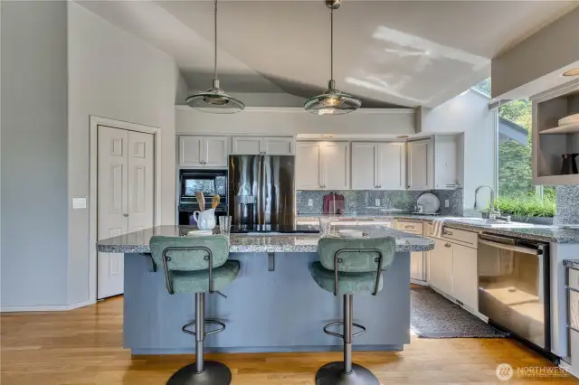 More vaulted ceilings in the kitchen really help create a unique feel that's unlike a lot of "standard" homes.