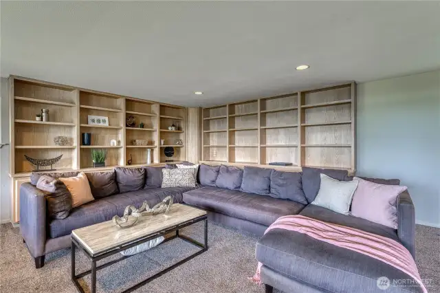 Imagine the opportunities this space provides.  Hobbies, games, a library...