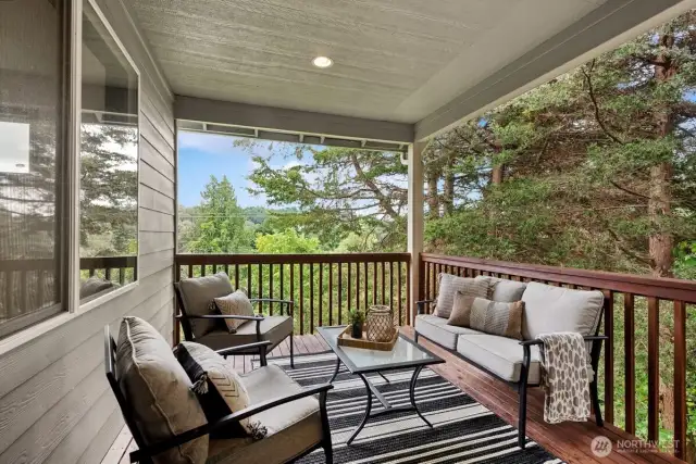 Right off great room. Indoor/outdoor living.
