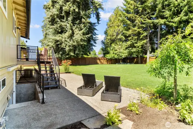 REAR YARD - Fenced and Huge!!!