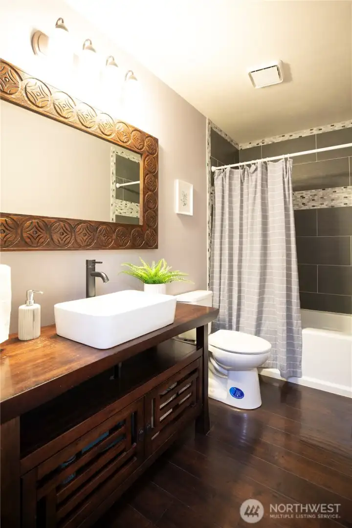 Main floor hall bath.