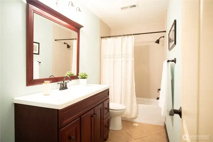 Downstairs hall bath.