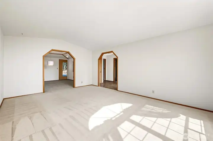 Formal living and dining rooms