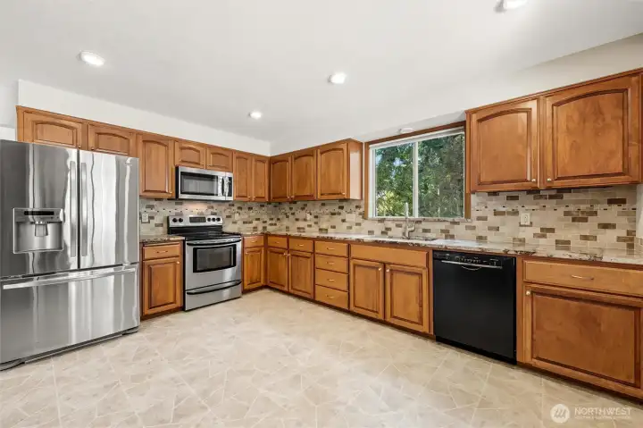 Kitchen featuring granite countertops