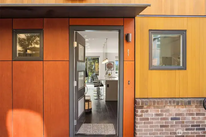 Private (outside) entrance-no steps to get inside and on the main floor-great for entertaining!